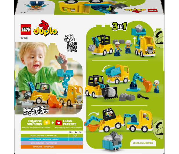 LEGO DUPLO 10475 Maszyny budowlane 3 w 1 - 1473398 - zdjęcie 9